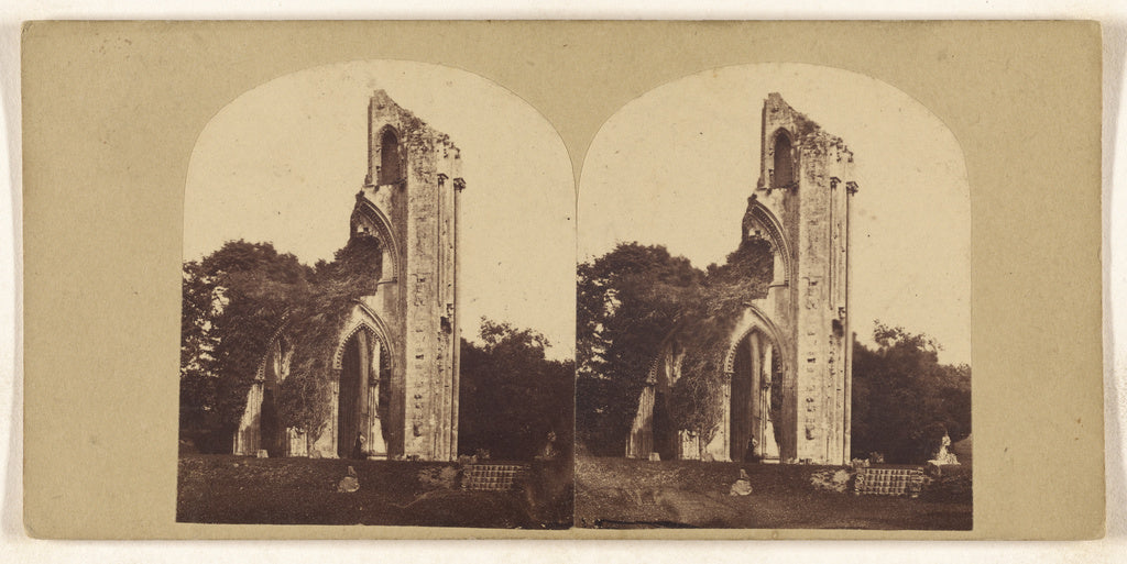 Unknown maker, British:[Unidentified British church in ruins,16x12"(A3)Poster