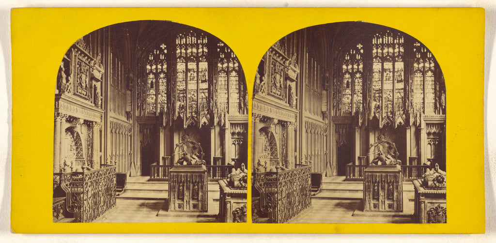 Unknown maker, British:St. Mary's Warwick. Interior of the B, Poster Print Wall Art