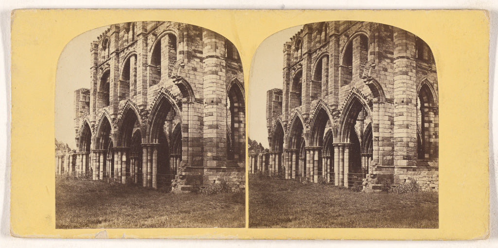 Unknown maker, British:Whitby Abbey - South Aisle looking We, Poster Print Wall Art