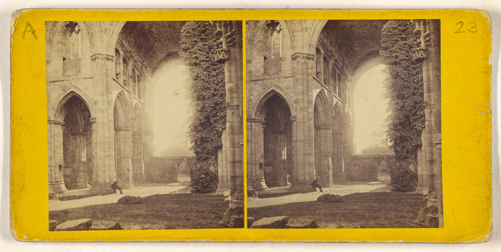 Unknown maker, British:Melrose Abbey - The Nave., Poster Print Wall Art