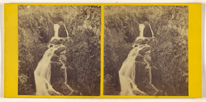 Unknown maker, British:[The Highes(?) Waterfall - Coombe Val,16x12