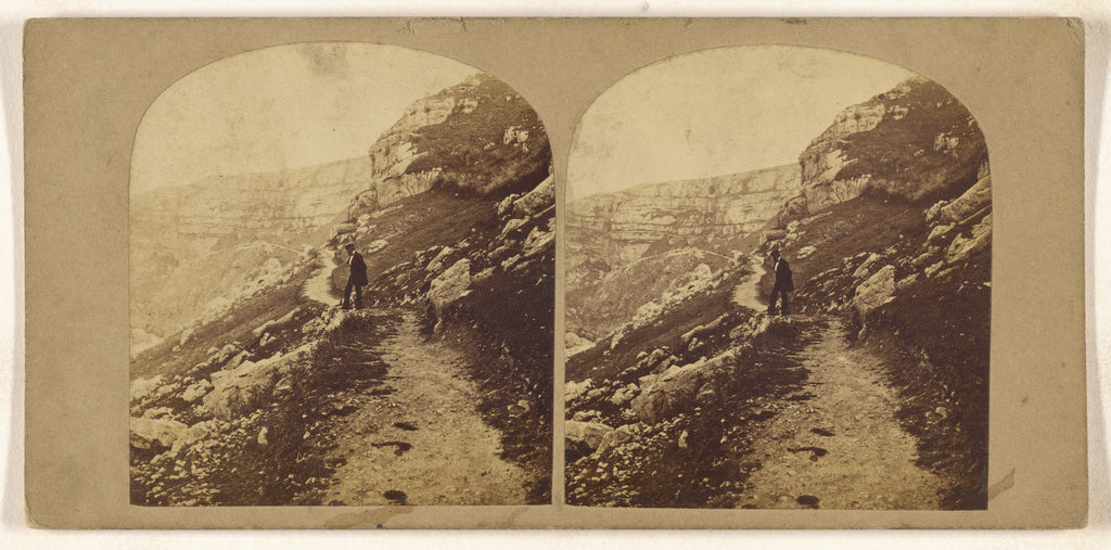 Unknown maker, British:[Cliff Walk, Llanduchio], Poster Print Wall Art