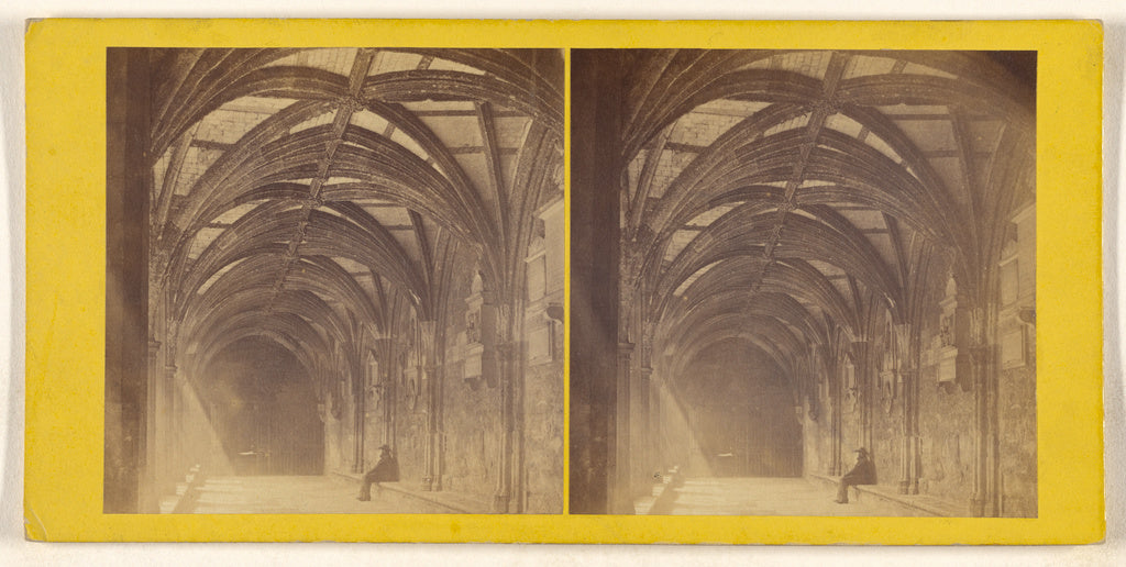 Unknown maker, British:Westminster Abbey - The Cloisters., Poster Print Wall Art