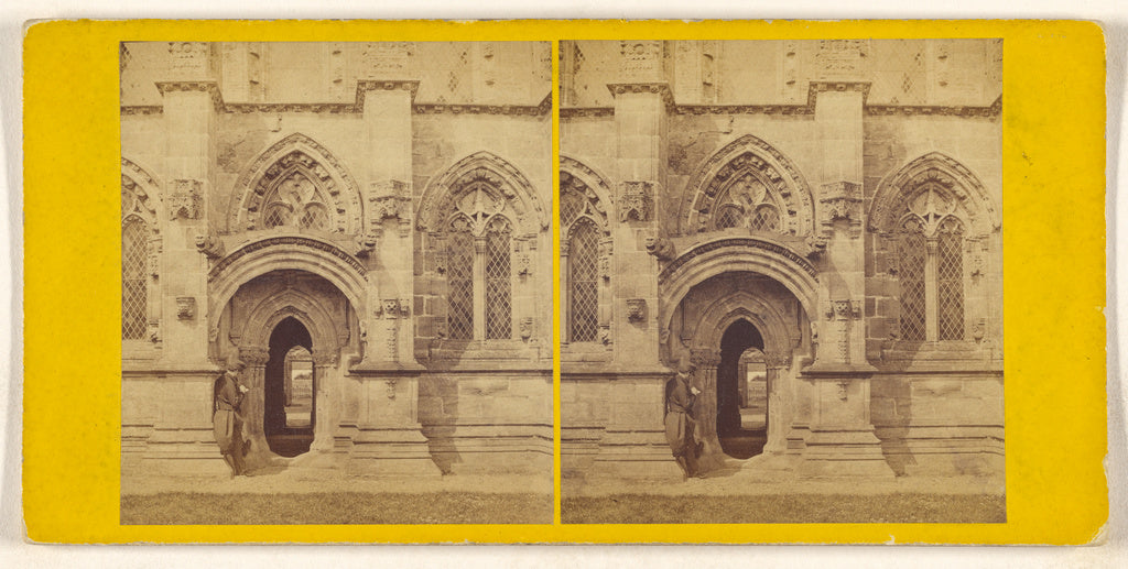 Unknown maker, British:Roslin Chapel, South Door., Poster Print Wall Art