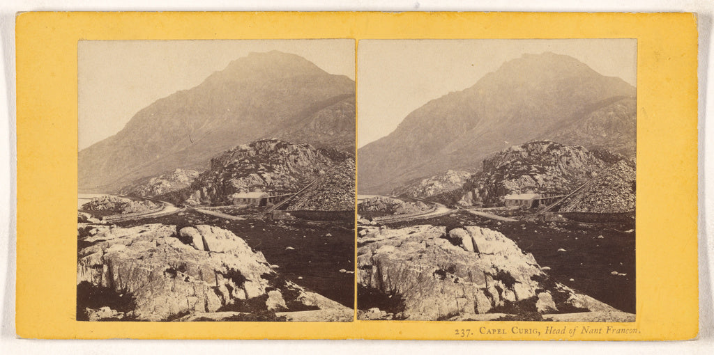 Unknown maker, British:Capel Curig, Head of Nant Francon., Poster Print Wall Art