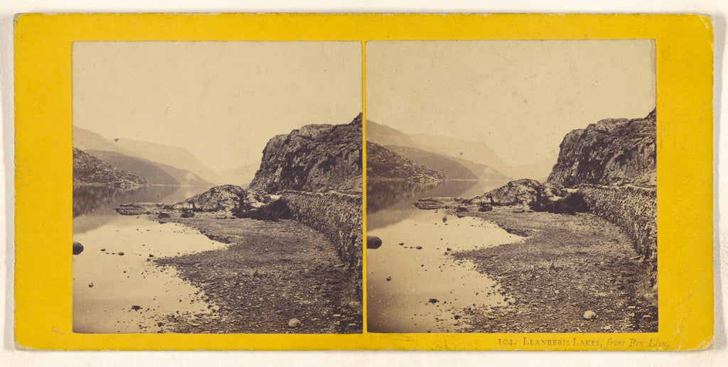 Unknown maker, British:Llanberis Lakes, from Pen Llyn., Poster Print Wall Art