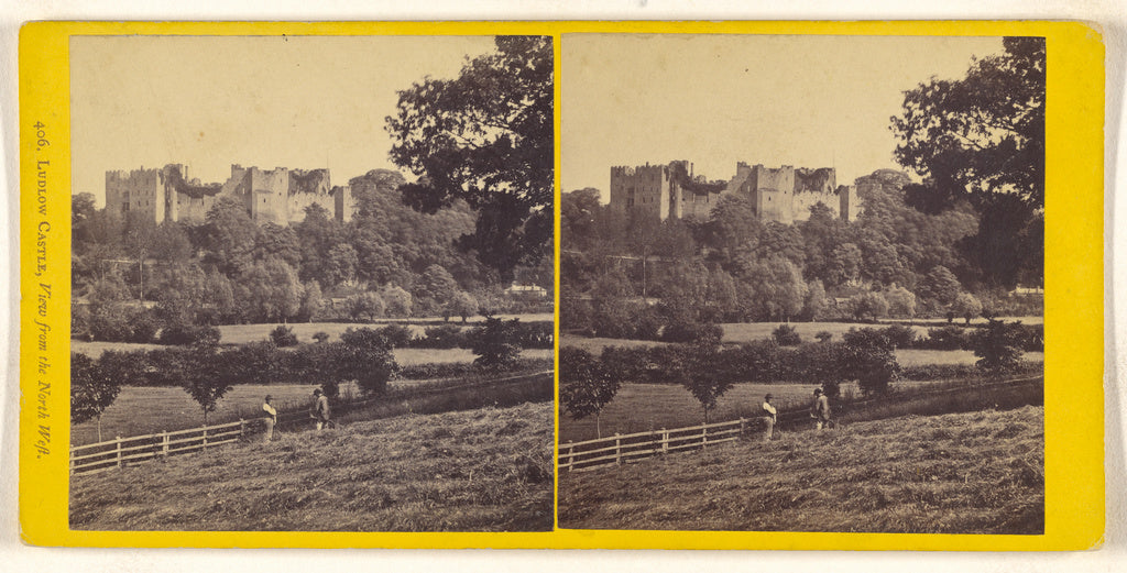 Unknown maker, British:Ludlow Castle, View from the North We, Poster Print Wall Art