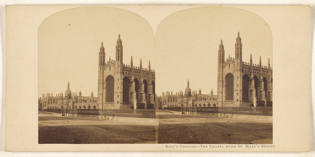 Unknown maker, British:King's College - The Chapel From St. , Poster Print Wall Art