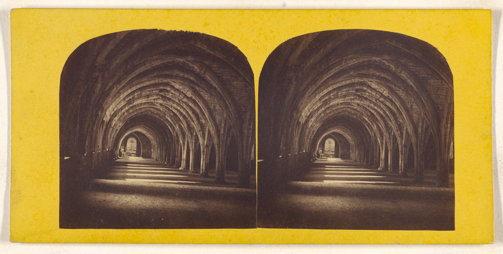 Unknown maker, British:[Cloisters. Fountains' Abbey], Poster Print Wall Art