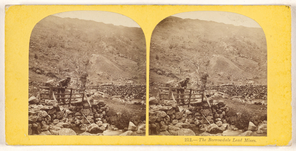 Unknown maker, British:The Borrowdale Lead Mines., Poster Print Wall Art
