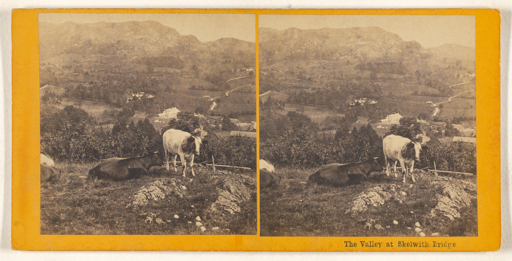 Unknown maker, British:The Valley at Skelwith Bridge, Poster Print Wall Art