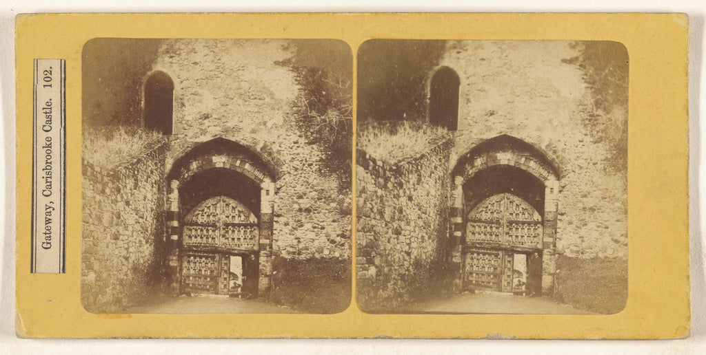 Unknown maker, British:Gateway, Carisbrooke Castle., Poster Print Wall Art