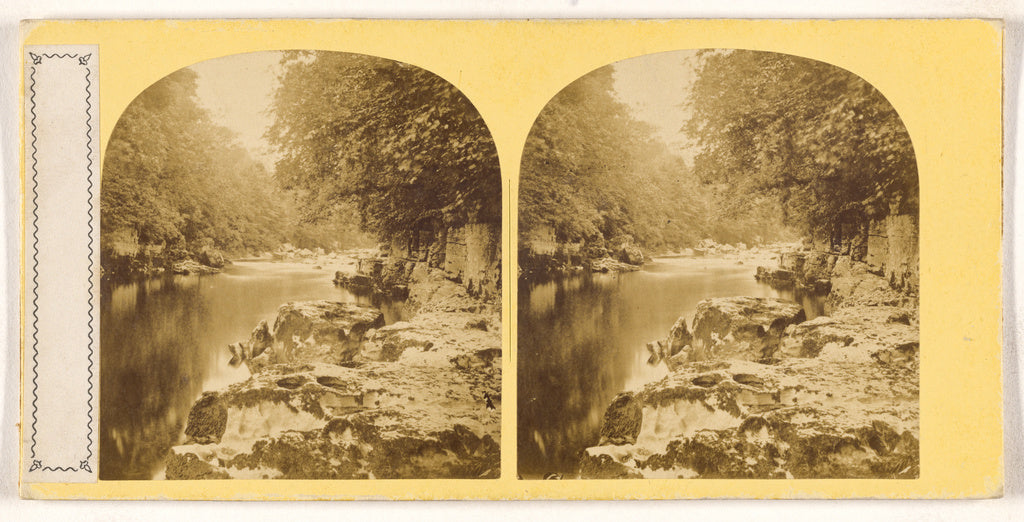 Unknown maker, British:[River scene], Poster Print Wall Art