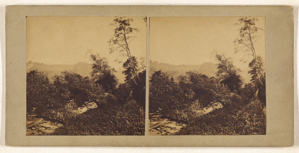 Unknown maker, British:[On the banks of the Devon], Poster Print Wall Art