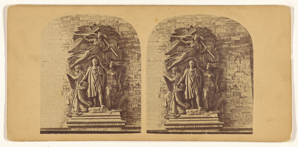 Unknown maker, French:[Bas Relief de L'Eglise, Paris], Poster Print Wall Art