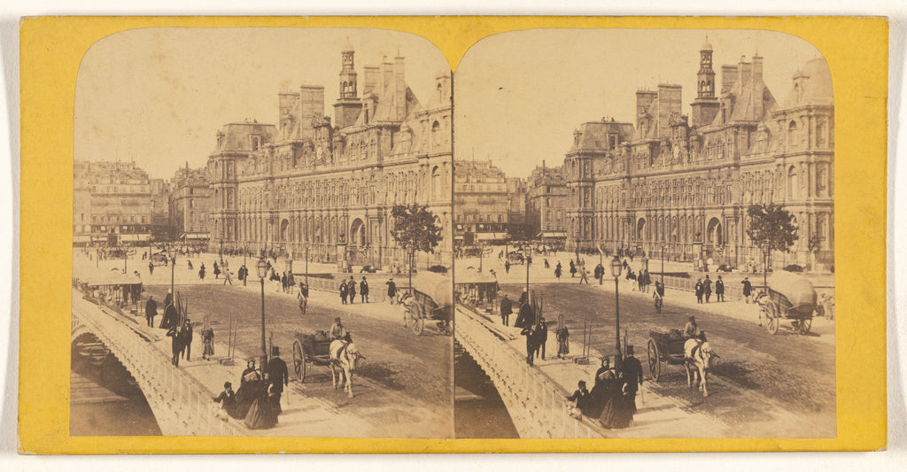 Unknown maker, French:[Hotel de Ville, Paris], Poster Print Wall Art