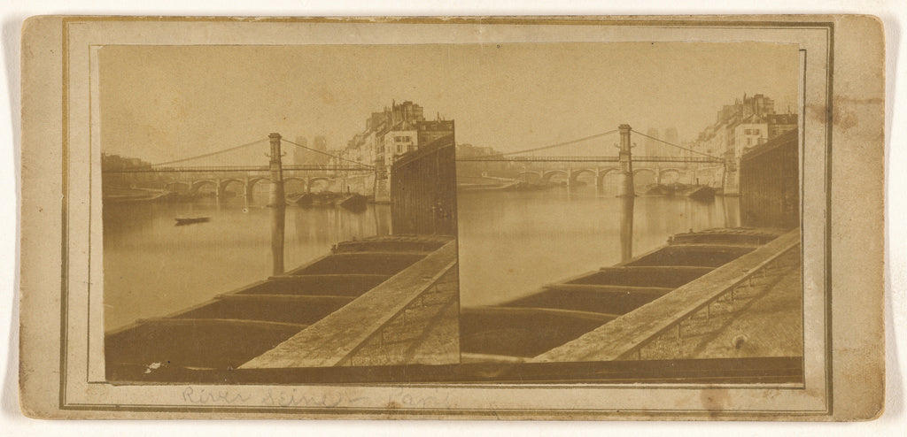 Unknown maker, French:[River Seine - Paris], Poster Print Wall Art