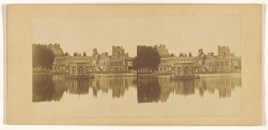 Unknown maker, French:[Palace of Fontainbleu (sic)], Poster Print Wall Art