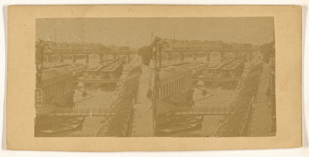 Unknown maker, French:[Seine, Paris, France], Poster Print Wall Art