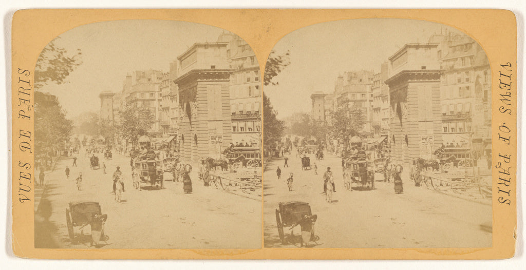 Unknown maker, French:[Boul. St Denis], Poster Print Wall Art