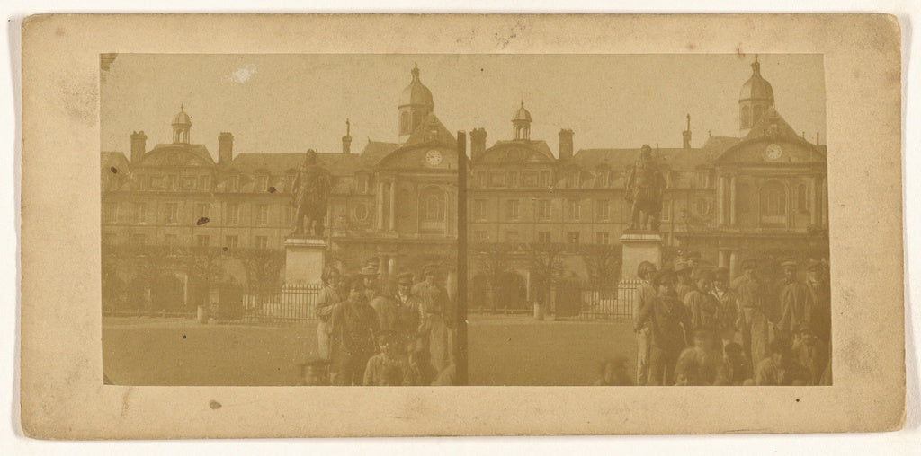 Unknown maker, French:[La place Royale a Caen], Poster Print Wall Art