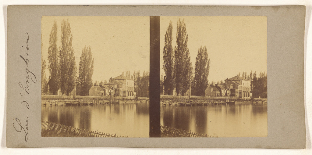 Unknown maker, French:[Lac d'Enghien], Poster Print Wall Art