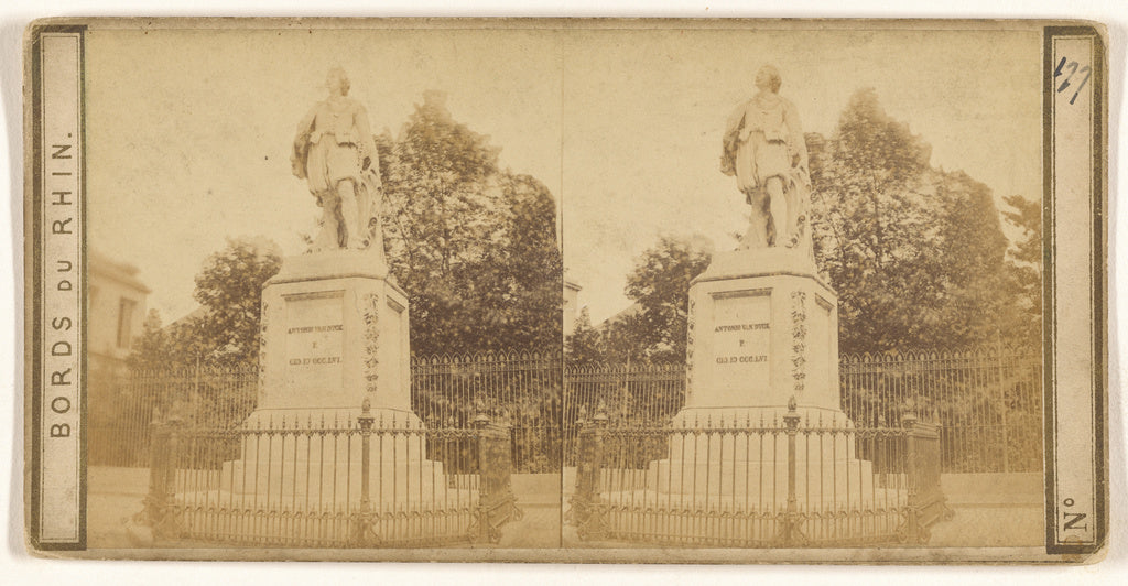 Unknown maker, French:Anvers (Belgique) Statue de Wandick su, Poster Print Wall Art