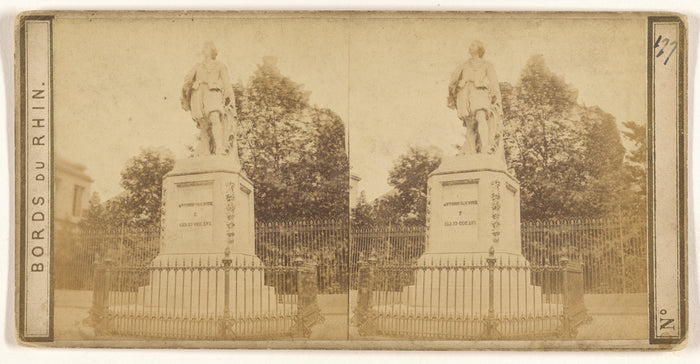 Unknown maker, French:Anvers (Belgique) Statue de Wandick su,16x12