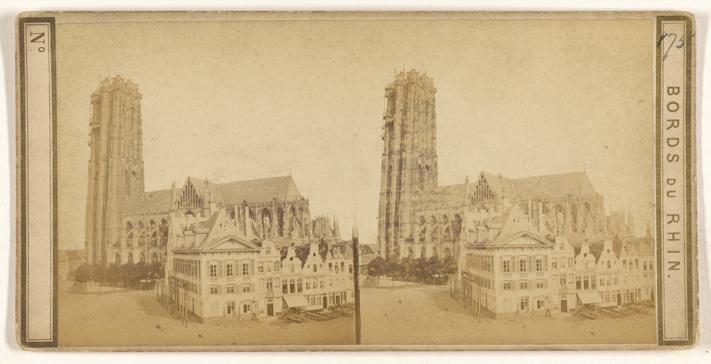 Unknown maker, French:Malinea (Beligique) Cathedrale, Poster Print Wall Art