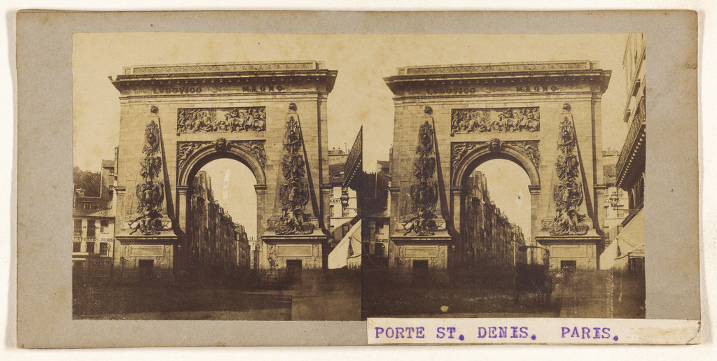Unknown maker, French:[Porte St Denis], Poster Print Wall Art