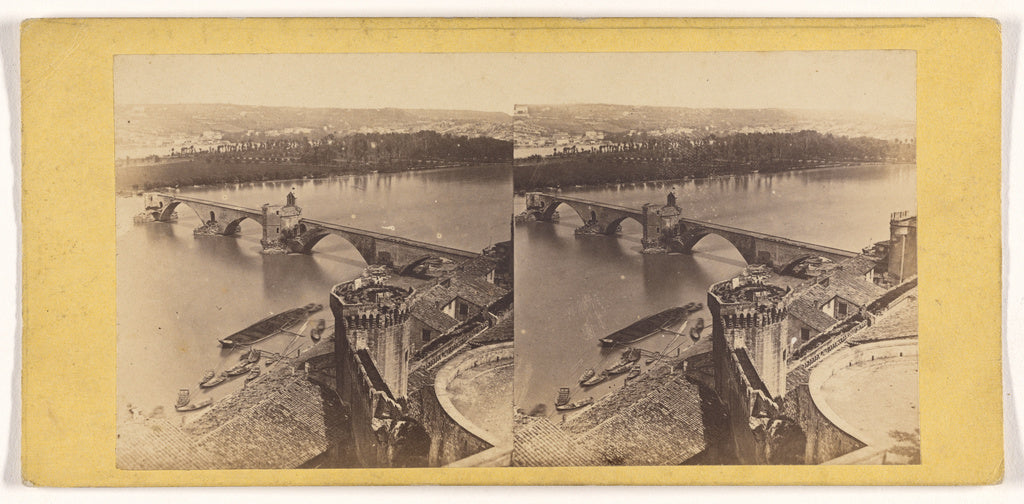 Unknown maker, French:[High angle view of unidentified Frenc, Poster Print Wall Art