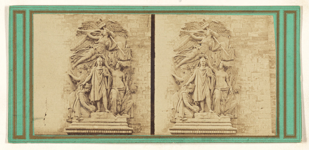 Unknown maker, French:[Bas-relief de l'arc de l'etoile], Poster Print Wall Art