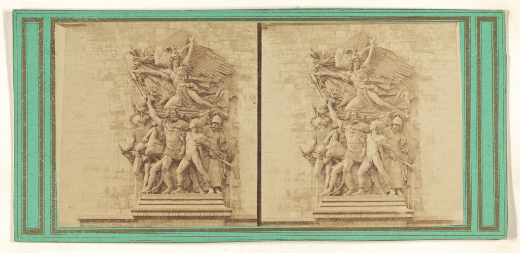 Unknown maker, French:[Le chant du Depart. Arc de l'Etoile], Poster Print Wall Art