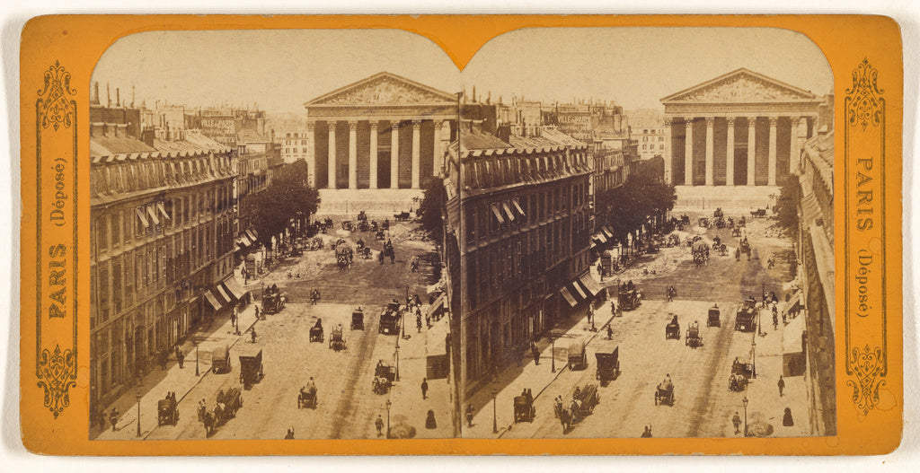 Unknown maker, French:[Rue Royale & la Madeleine], Poster Print Wall Art