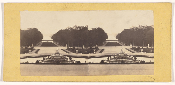 Unknown maker, French:[Fountain, French park or estate],16x12