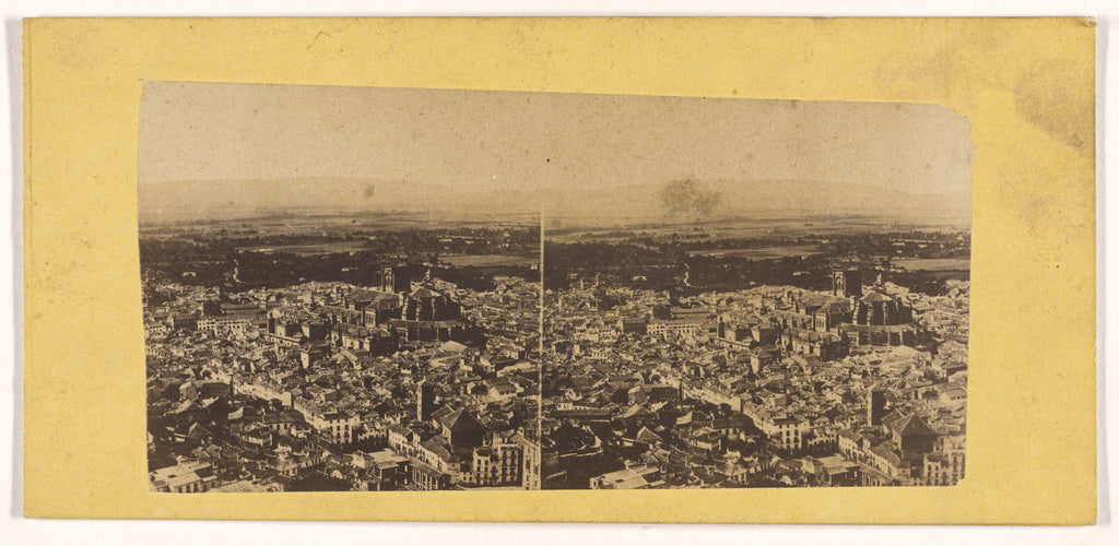 Unknown maker, French:[Panoramic view of Granada, Spain], Poster Print Wall Art