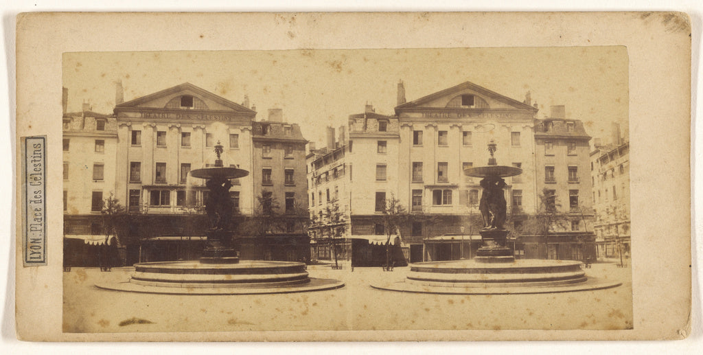 Unknown maker, French:Lyon. Place des Celestins., Poster Print Wall Art