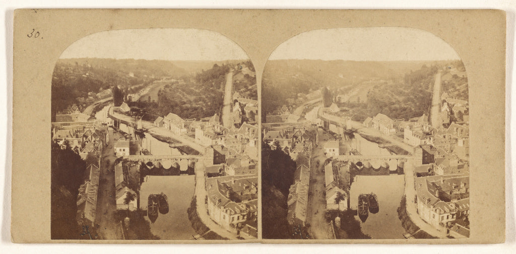 Unknown maker, French:[Panoramic View of the Rance], Poster Print Wall Art