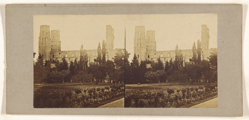 Unknown maker, German:[Ruined cathedral, possibly German], Poster Print Wall Art