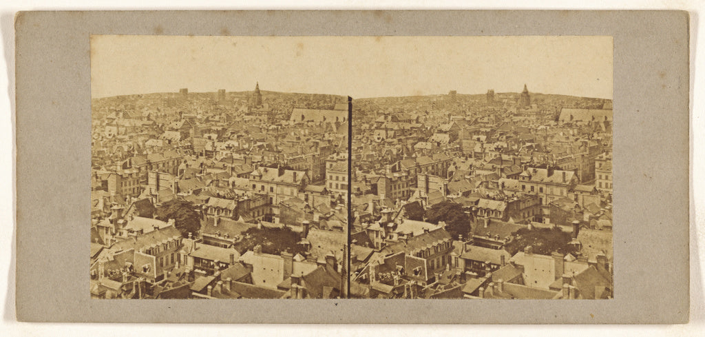 Unknown maker, German:[Panorama of unidentified city, possib, Poster Print Wall Art