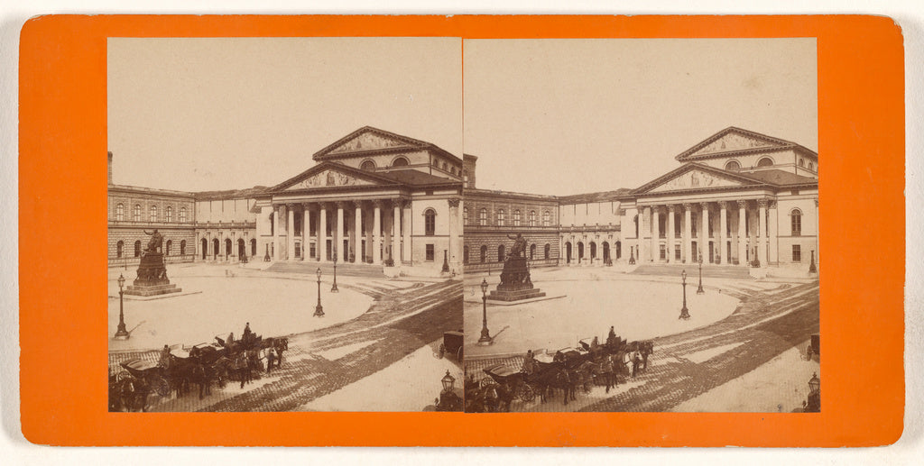 Unknown maker, German:Munchen. Der Residenzplatz., Poster Print Wall Art