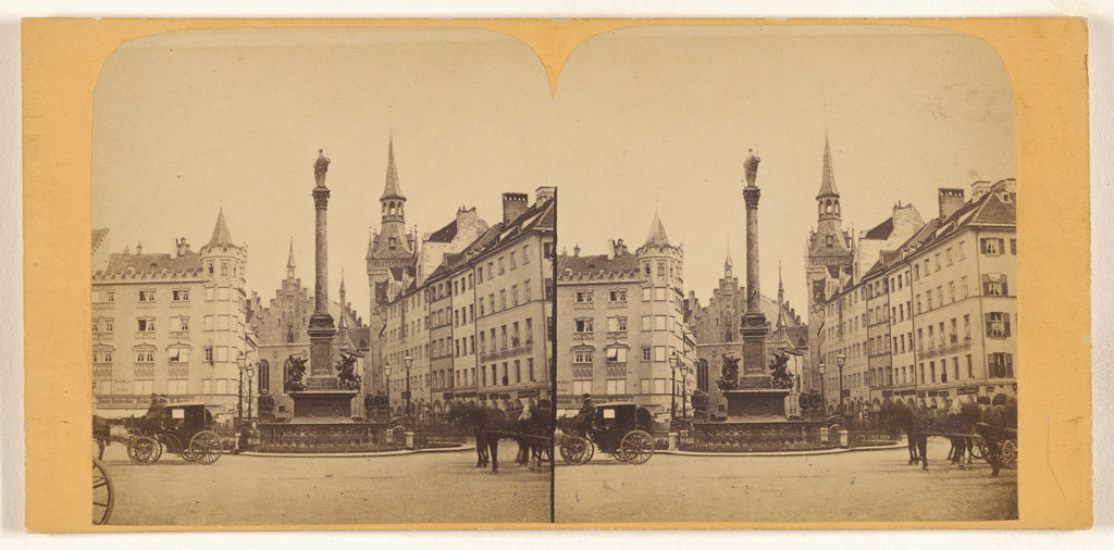 Unknown maker, German:[Marien Platz, Munich], Poster Print Wall Art