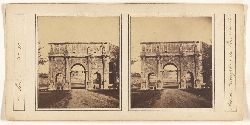 Unknown maker, Italian:[Arc de triomphe de Constantin], Poster Print Wall Art