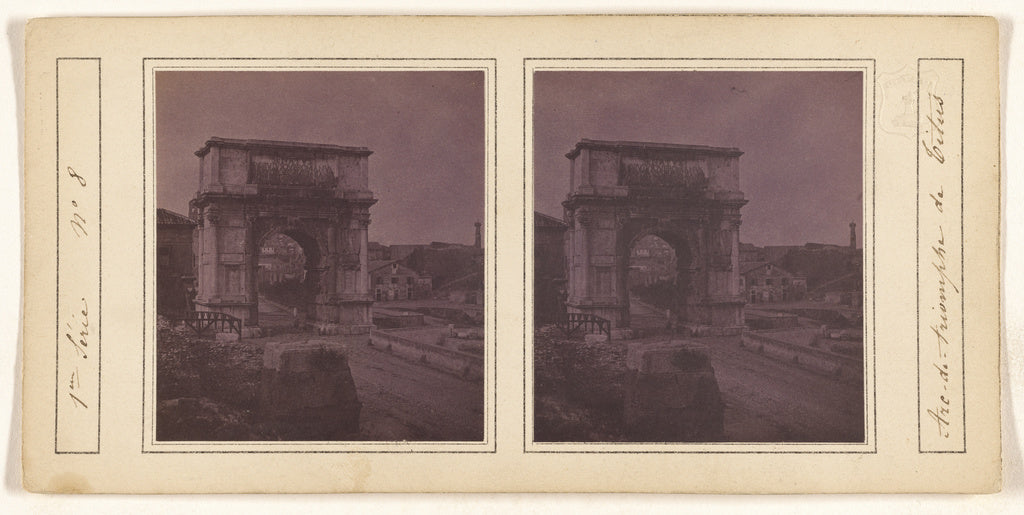 Unknown maker, Italian:[Arc de triomphe de Titus], Poster Print Wall Art