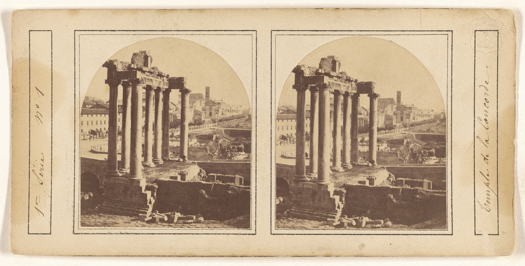 Unknown maker, Italian:[Temple de la Concorde], Poster Print Wall Art