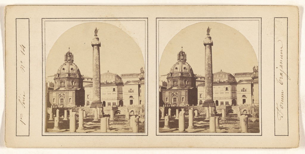 Unknown maker, Italian:[Froum Trajanum], Poster Print Wall Art