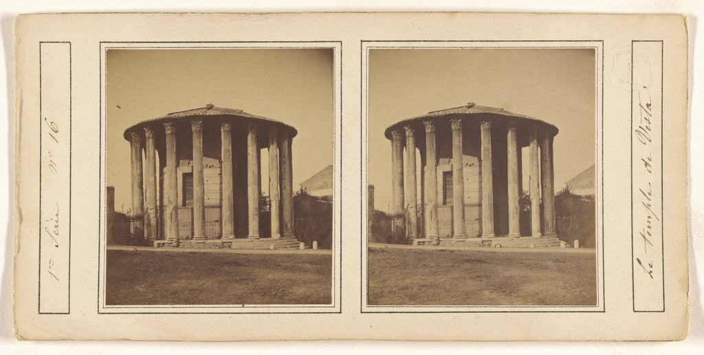 Unknown maker, Italian:[Le temple de Vesta], Poster Print Wall Art
