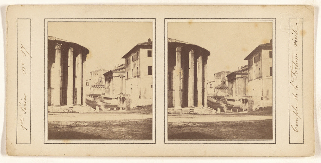 Unknown maker, Italian:[Temple de la Fortune virile], Poster Print Wall Art