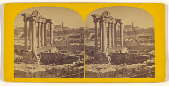 Unknown maker, Italian:[Temple de Saturne, Rome],16x12