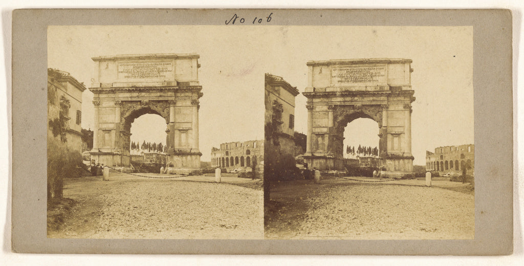 Unknown maker, Italian:[Arc de Titus, a Rome], Poster Print Wall Art